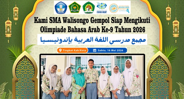 Murid SMA Walisonngo Gempol melaksanakan Olimpiade Bahasa Arab Ke-9 tahun 2026 Secara Daring